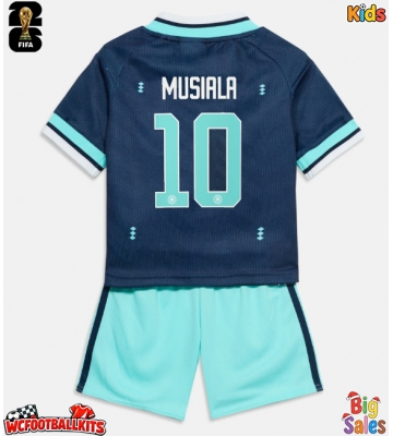 Germany Jamal Musiala #10 Replica Away Stadium Kit for Kids World Cup 2026 Short Sleeve (+ pants)